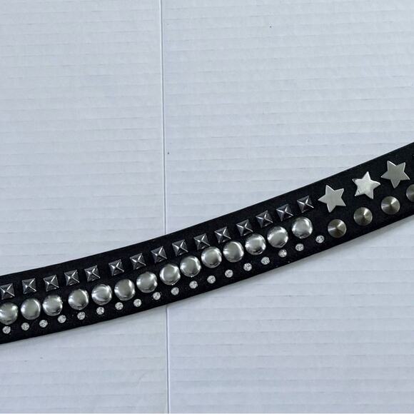 Brambilla Made in Italy multi metal studs around the belt .Measures 45 inches main image 11